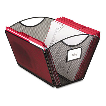Safco® Onyx Mesh Desktop Tub File, Letter Files, 12.5" X 13.75" X 9.5", Black freeshipping - TVN Wholesale